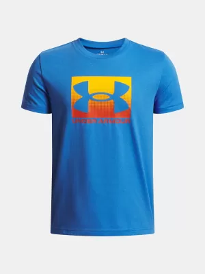 Chlapčenské tričko UNDER ARMOUR UA B BOXED SPORTS UPDATE SS 1388672-402 MODRÁ