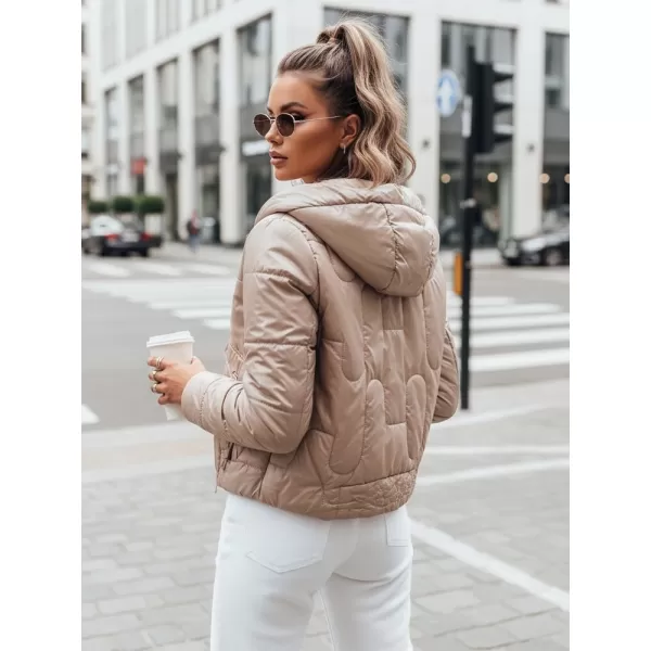  Dámska bunda DSTREET TY3715 KARAMELOVÁ 
