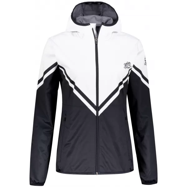  Dámska softshellová bunda premium ALTISPORT VOJ/ALW101JACK01 ČIERNOBIELA 