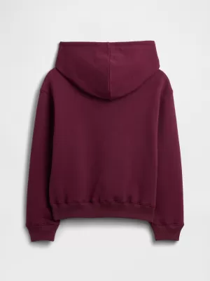 Detská mikina GAP LOGO HOODIE PULLOVER 839160-00 BURGUNDY LUREX