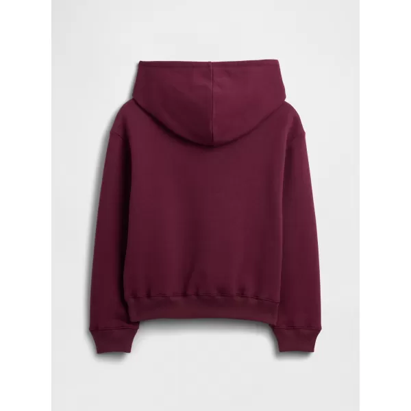  Detská mikina GAP LOGO HOODIE PULLOVER 839160-00 BURGUNDY LUREX 