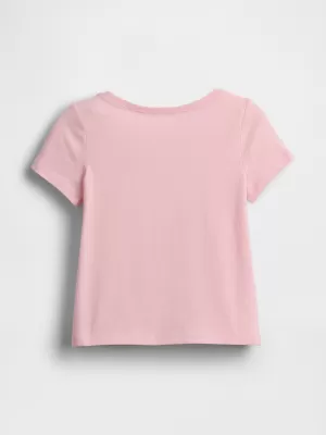 Detské tričko GAP LOGO TEE 770013-02 ROSE MIST