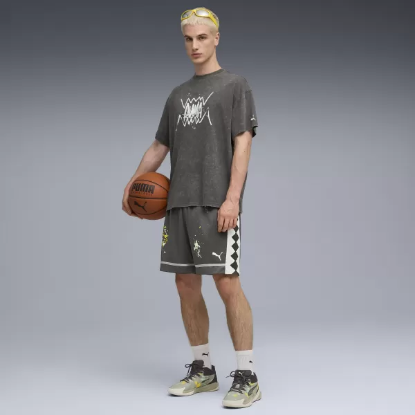  Pánske šortky PUMA PITP ALL JAWS 6.5" SHORT 632918-01 TMAVOŠEDÁ 