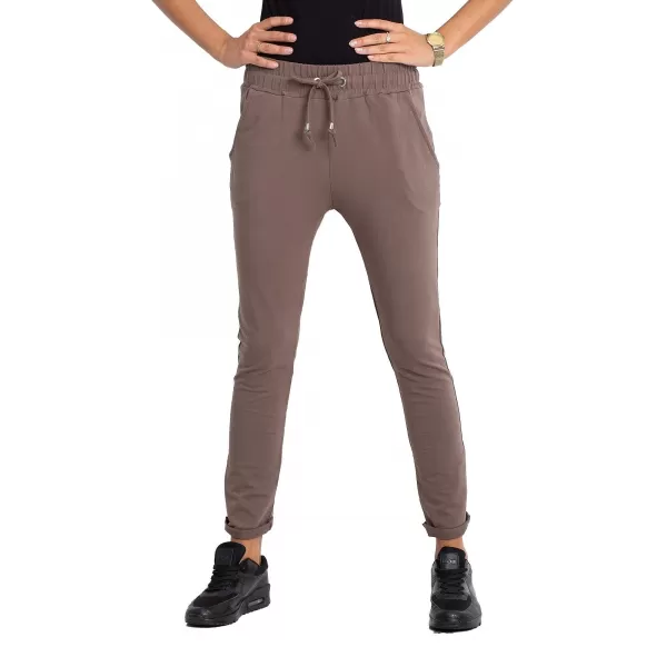  Dámske tepláky BASIC FEEL GOOD RV-DR-3698.08X BROWN 