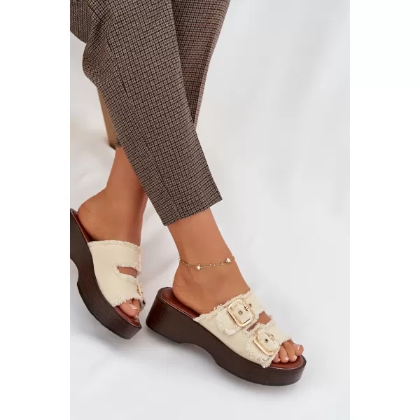  Dámske šľapky BOTO RENELISSE 41325 BEIGE 