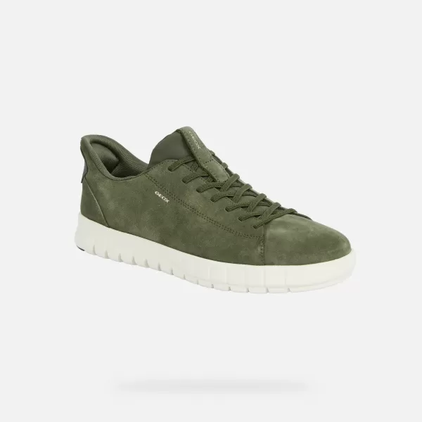  Pánske tenisky GEOX FLEXTRIDE PLUS FAST IN G014646 KHAKI 