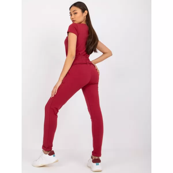  Dámske tepláky BASIC FEEL GOOD RV-DR-3589.06X BURGUNDY 