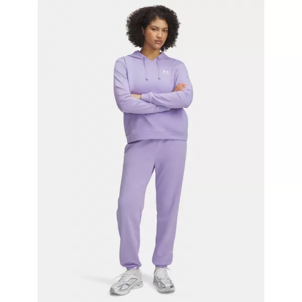  Dámske tepláky UNDER ARMOUR UA RIVAL TERRY JOGGERS 1382735-538 FIALOVÁ 
