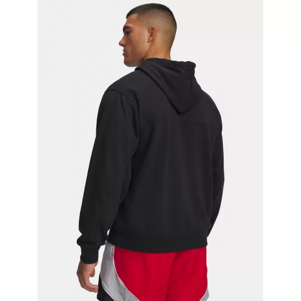  Pánska mikina UNDER ARMOUR RIVAL LW HOODIE 6012335-001 ČIERNA 