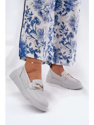 Dámske mokasíny VINCEZA 88007 WHITE