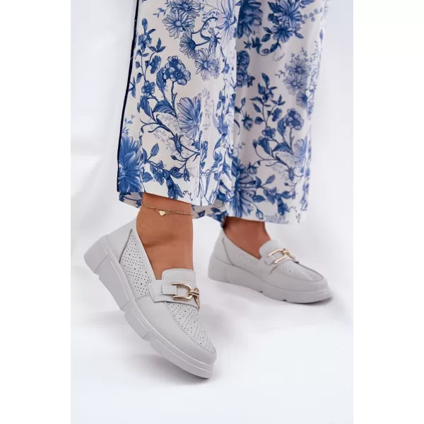  Dámske mokasíny VINCEZA 88007 WHITE 