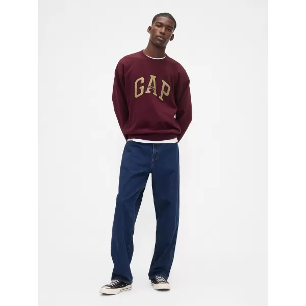  Pánska mikina GAP LOGO SWEATSHIRT 821259-02 TUSCAN RED 
