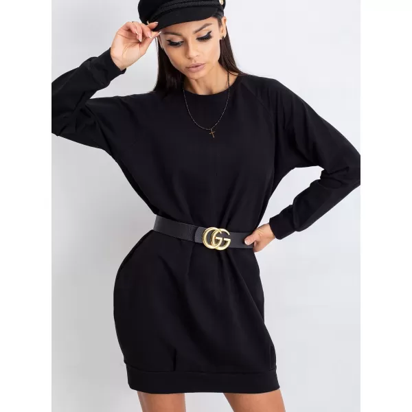  Dámske šaty BASIC FEEL GOOD RV-TU-5184.93P NOIRE 
