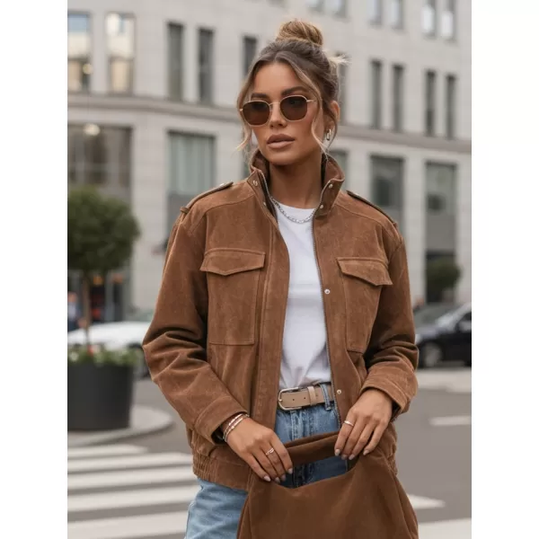  Dámska bunda DSTREET TY5644 HNEDÁ 