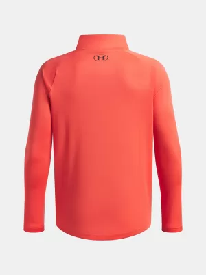 Chlapčenská mikina UNDER ARMOUR TECH 2.0 1/2 ZIP 1363286-690 ČERVENÁ