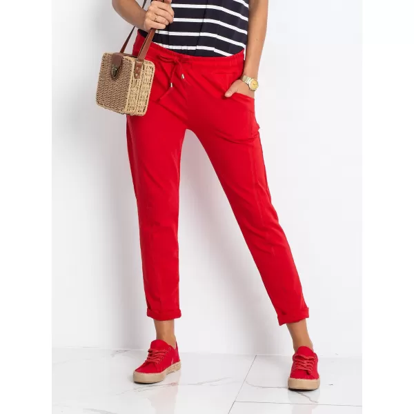  Dámske tepláky BASIC FEEL GOOD RV-DR-3589.08X RED 