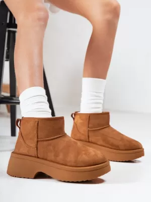 Dámske topánky DSTREET ZY1288 KARAMEL