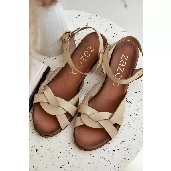  Dámske sandále ZAZOO 40372 BEIGE 