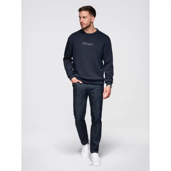  Pánska mikina OMBRE OM-SNBC-0199 DARK BLUE 