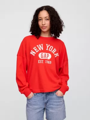 Dámska mikina GAP LOGO SWEATSHIRT 769308-01 POSTER RED