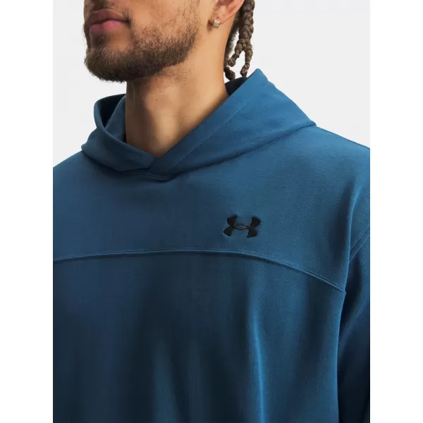  Pánska mikina UNDER ARMOUR UA RIVAL LW HOODIE 6012335-498 MODRÁ 