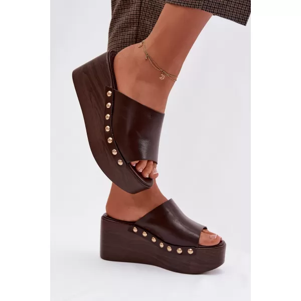  Dámske šľapky BOTO FARINELLE 41623 BROWN 