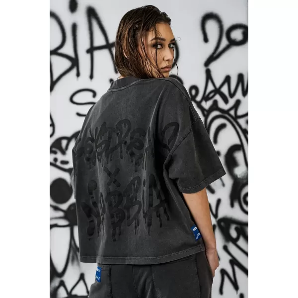  Dámske oversized tričko NEBBIA x Sexsdreams 814 BLACK 