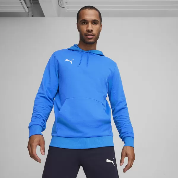  Pánska mikina PUMA TEAMGOAL CASUALS HOODY 658618_02 IGNITE BLUE/ ZAPÁLIŤ MODRÁ/PUMA BIELA 