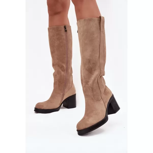  Dámske čižmy BOTO SANELLE 40149 KHAKI 