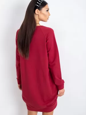 Dámske šaty BASIC FEEL GOOD RV-TU-5184.93P BURGUNDY