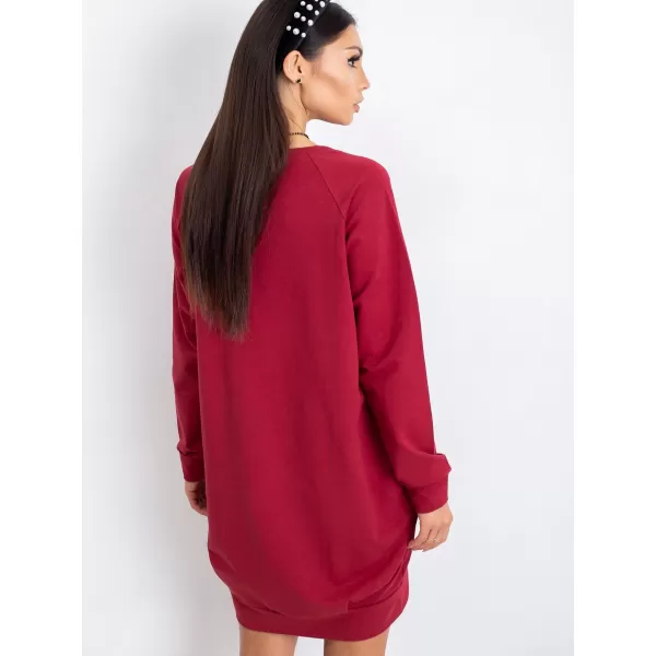  Dámske šaty BASIC FEEL GOOD RV-TU-5184.93P BURGUNDY 