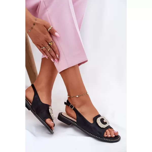  Dámske sandále S.BARSKI KV51-081 BLACK 