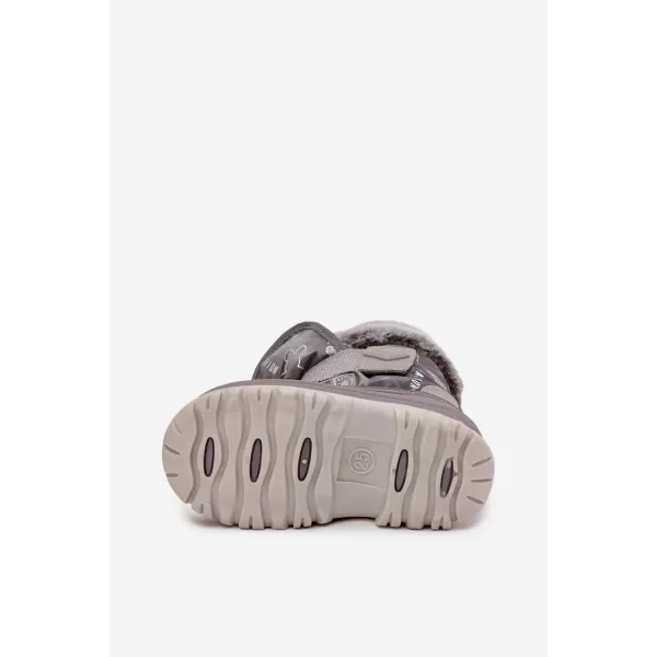  Detské zimné topánky LEE COOPER LCJ-25-10-3788 GREY 