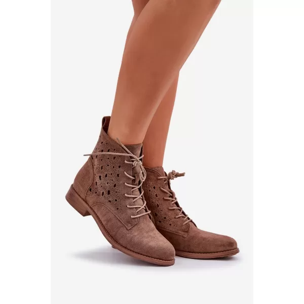  Dámske topánky S.BARSKI HY51-136 COFFEE 