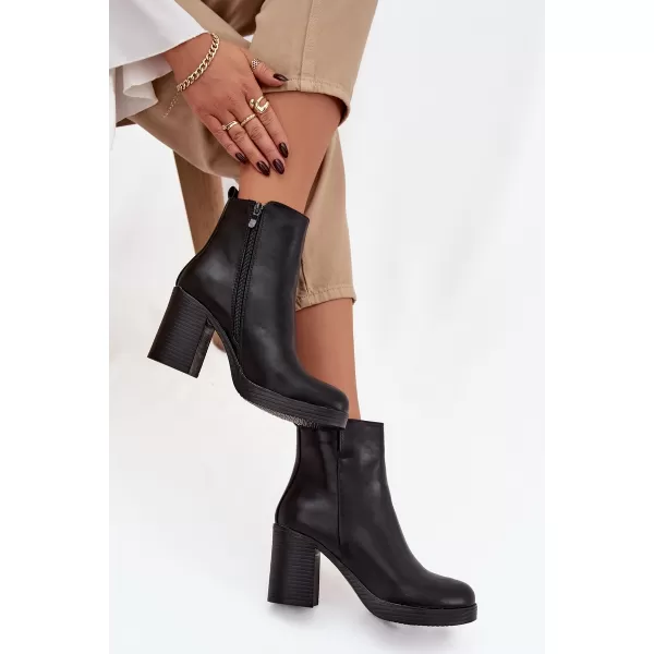 Dámske čižmy BOTO RYSELLE 40501 BLACK 