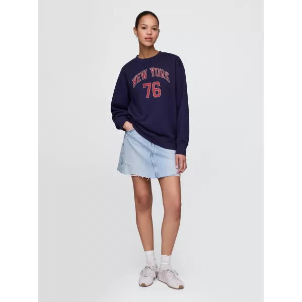  Dámska mikina GAP NEW YORK SWEATSHIRT 778455-00 NAVY UNIFORM 