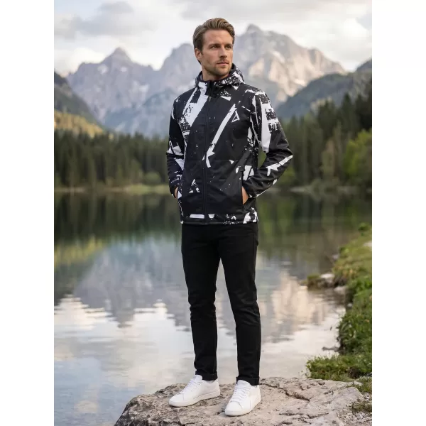  Pánska softshellová bunda premium ALTISPORT VOJ/ALM079JACK01 ČIERNOBIELA 