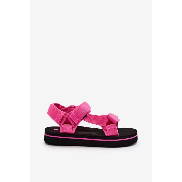  Dámske sandále LEE COOPER LCW-23-34-2613 BLACK/FUCHSIA 