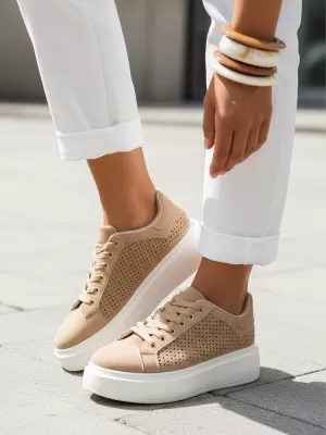 Dámske topánky DSTREET ZY1373 KHAKI