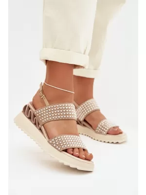 Dámske sandále D&A CR61-3067 BEIGE