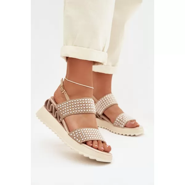 Dámske sandále D&A CR61-3067 BEIGE 