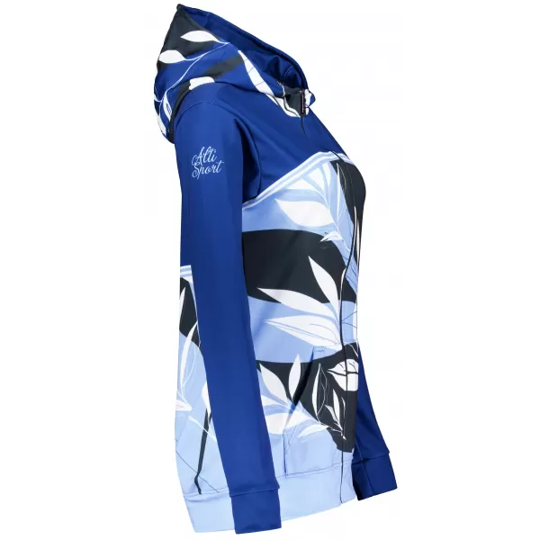 Dámska mikina na zips premium ALTISPORT VOJ/ALW128MI02 MODROBIELA 