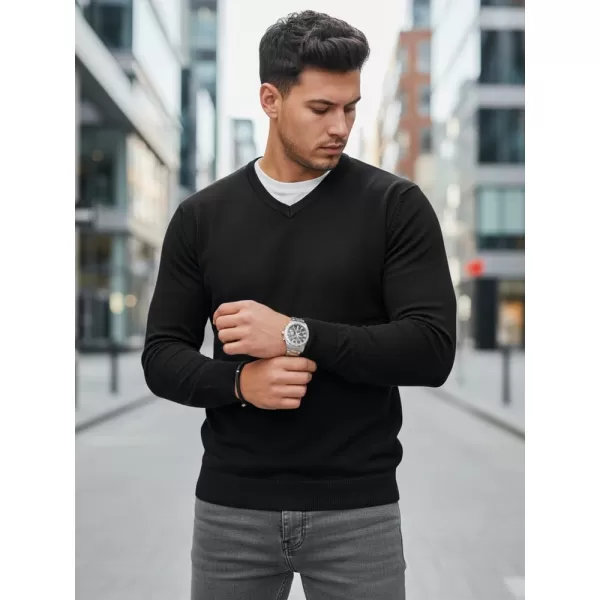  Pánsky sveter DSTREET WX2314 ČIERNA 
