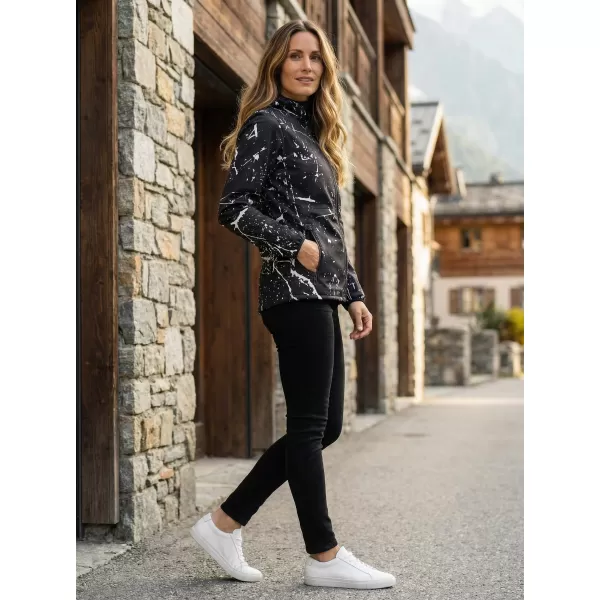  Dámska softshellová bunda premium ALTISPORT VOJ/ALW034JACK01 ČIERNA 