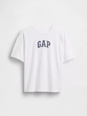 Detské tričko GAP ORIGINAL LOGO TEE 782451-01 OPTIC WHITE