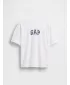Detské tričko GAP ORIGINAL LOGO TEE 782451-01 OPTIC WHITE