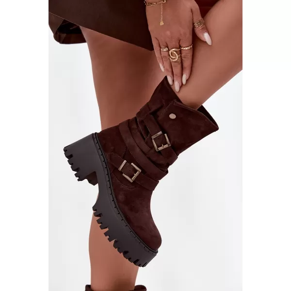  Dámske topánky na podpätku BOTO NERELISA 40379 BROWN 