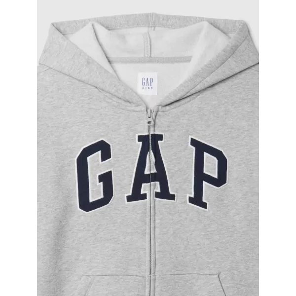  Detská mikina GAP FULLZIP LOGO HOODIE 609295-00 LIGHT HEATHER GREY 