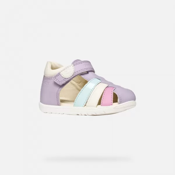  Dievčatá prvé kroky GEOX SANDAL MACCHIA B254WB08502C8888 FIALOVÁ 