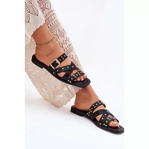  Dámske šľapky BOTO MANITTE 37865 BLACK 